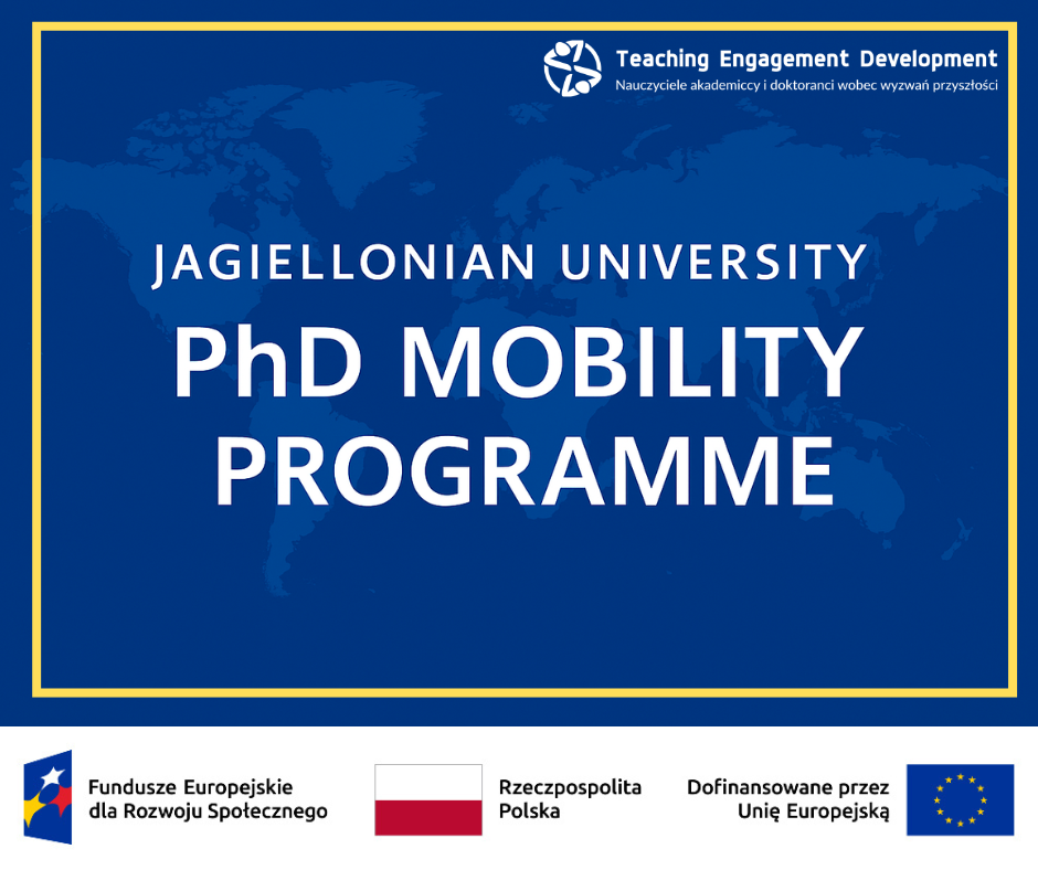 JUM Mobility Program - Program staży dla doktorantów